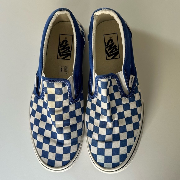 Vans Blue and White Checkered Slip-On - Picture 4 of 9